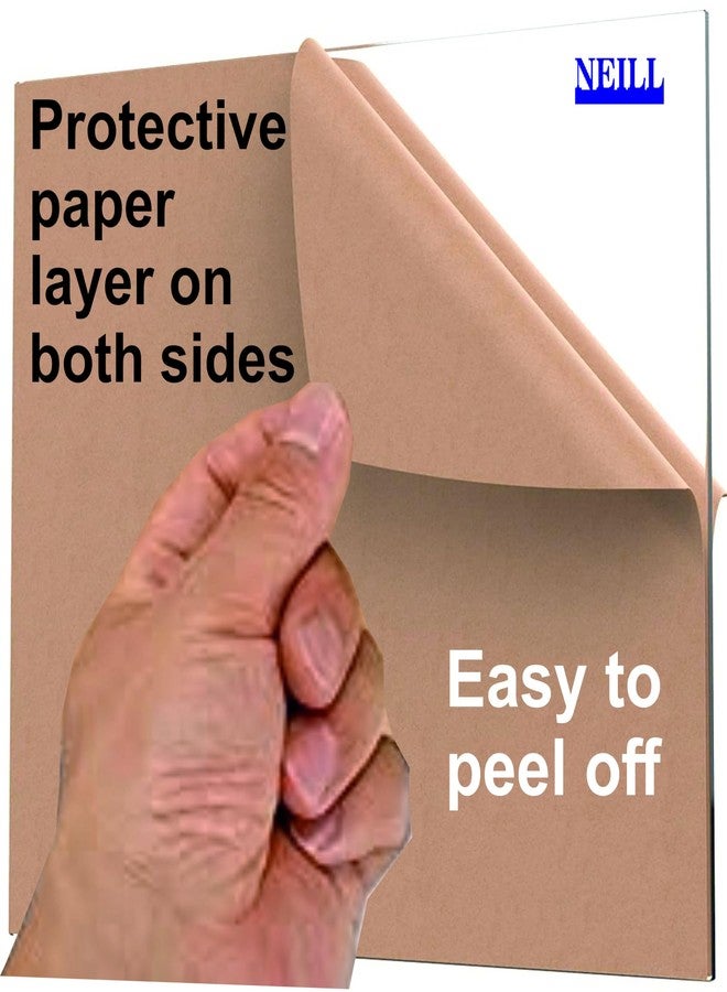 NEILL® High Gloss Acrylic Sheet 3mm transparent (Pack of 1pc) Size:- (3mm, A4 8.3" X 11.7"), clear - Image 3